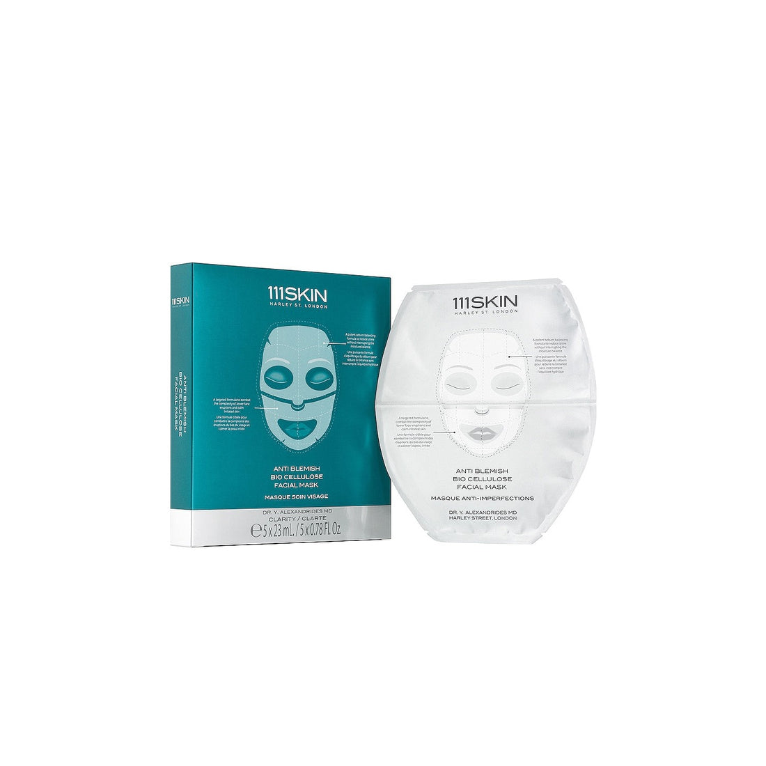 111 SKIN - ANTI BLEMISH - Masque cellulose anti imperfections ( 5 unités )