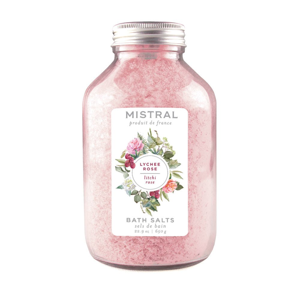 Mistral - Mistral - Sel de Bain - Litchi Rose - Les bains de Cléopâtre