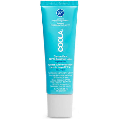 COOLA - Crème solaire pour le visage FPS 50- Sans odeur